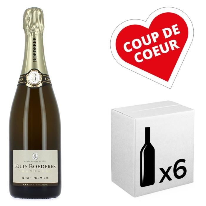 Louis Roederer cuvée Brut Premier - AOC Champagne - France - Champagne - carton 6x75cl 12°