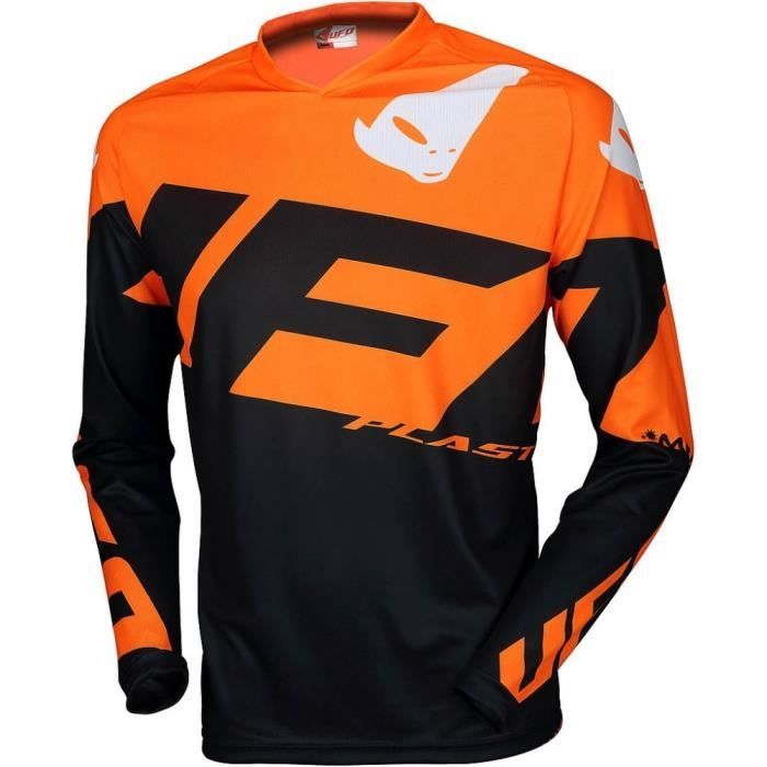 Equipement vélo,Maillot vtt 2019 maillot de motocross maillot de descente maillot MX VTT séchage rapide maillot de - Type Orange