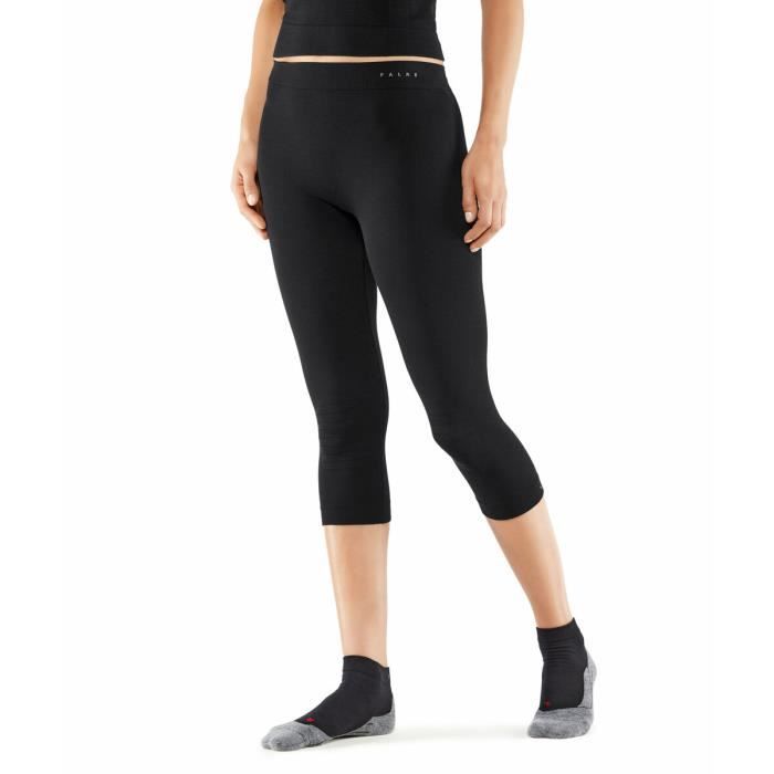 Legging femme Falke 3/4 Tights Wool-Tech Light - noir