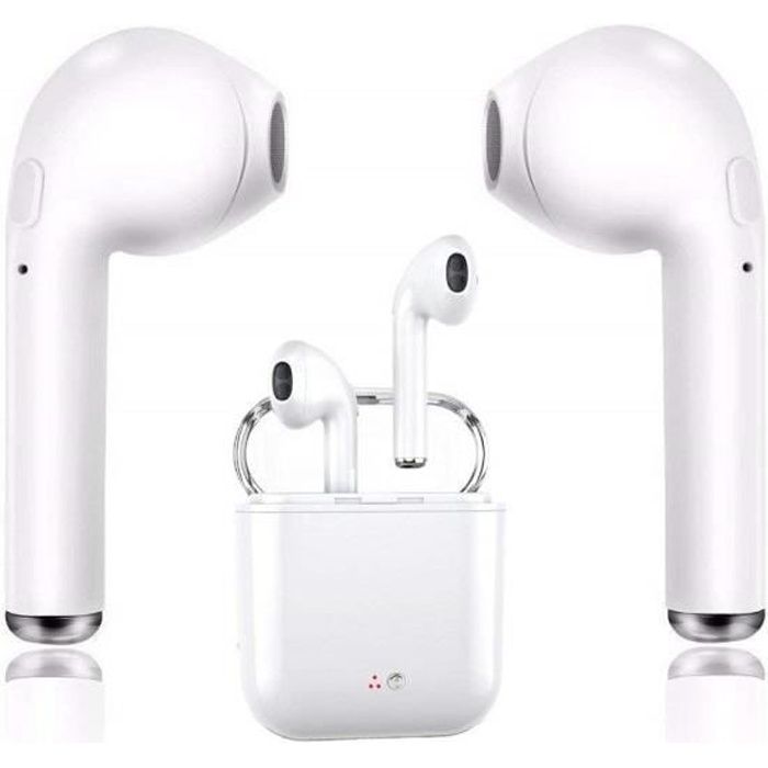 Ecouteurs Bluetooth, Ecouteurs Bluetooth, Ecouteurs sans fil avec micro Ecouteurs stéréo Mini Twins avec kit de charge Bluetooth ant