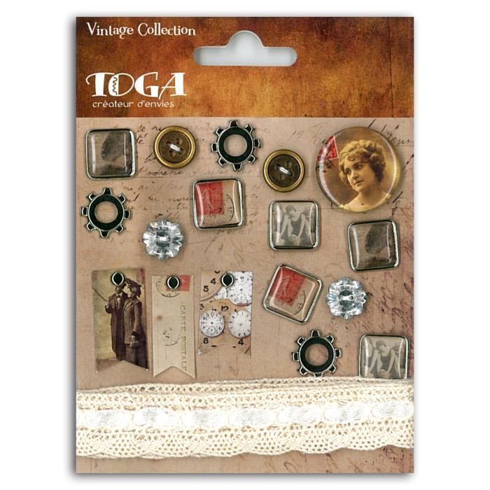 TOGA Pack de Embellissements Vintage
