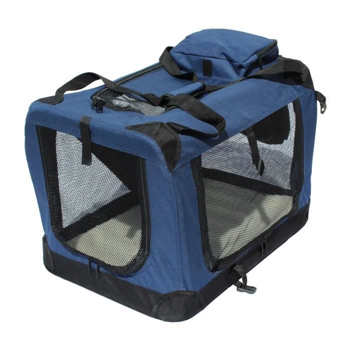 Porte-chien pliable Yatek pour les entrées latérales et supérieures avec haute visibilité, confort et sécurité pour votre animal,
