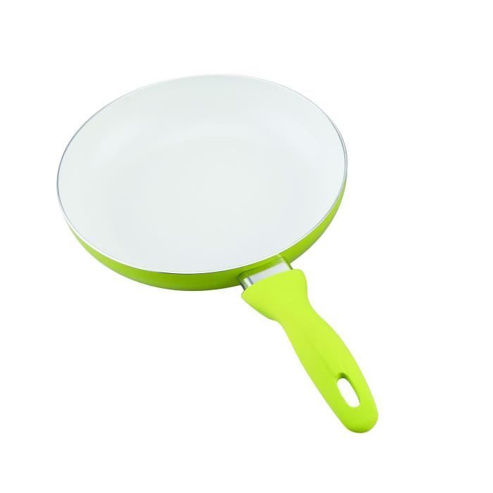 Vert citron «couleurs» Zodiaque 20cm poêle manteau antiadhésif en céramique
