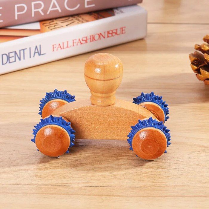 Rouleau En Bois D'acupression Pour Pieds - Massage Gym Et Bien-être - 6 Pouces Multi-couleur - Neuf