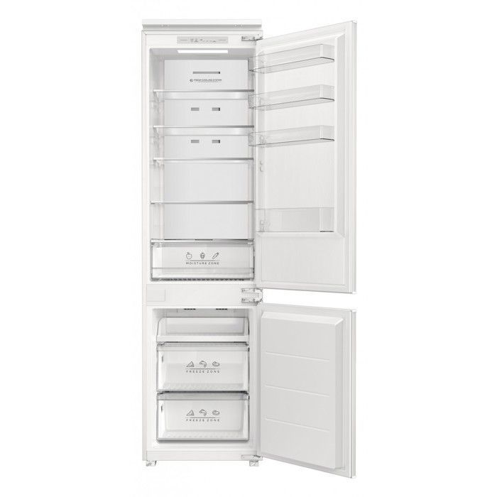 FrigeluX CBNF190BI : réfrigérateur combiné intégrable 300 L No-Frost thermostat digital éclairage LED classe E