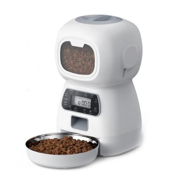 Comparer les prix de Distributeur Croquettes Chat Automatique - WIFI-Distributeur Croquettes Chat avec Minuterie Programmable - Grande capacité 3.5L