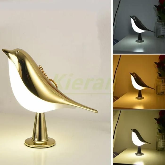 Lampe LED Tactile au Design Moderne et Simple Luminaire Décoratif dNik Idéal pour un Bureau un Bureau Aromathérapie Champagne
