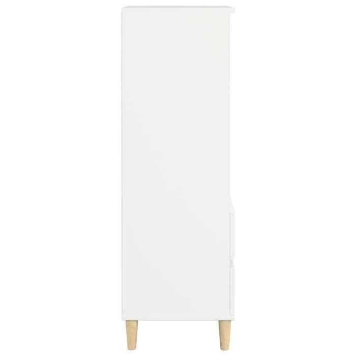Promotion mai * Buffet haut - Armoire haute salon - Blanc 40x36x110 cm EU1203821236