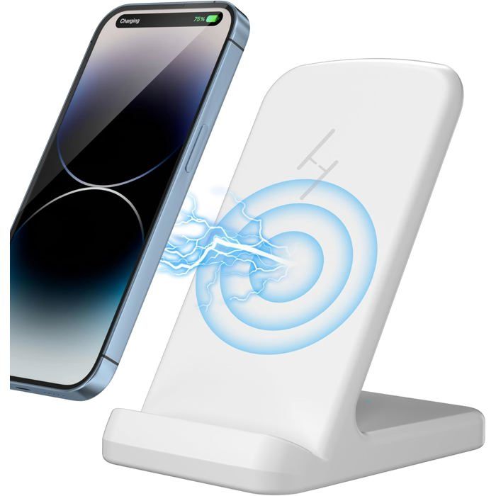 Chargeur Sans Fil 20W Ultra Rapide - Compatible IPhone 16 à 11, Samsung S24/S23 Et Plus | Technologie Qi, Recharge Rapide Et Sûre