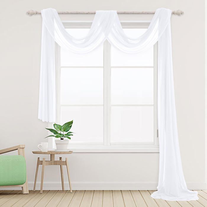 Mateju Mariage Arche Tenture Décoration Mariage Extérieur Rideaux de Lit à Baldaquin Tulle Voilage Mousseline de Soie Fond Décor pour Fête Cérémonie Plafond Pelouse (0,75 x 3 m,Caramel