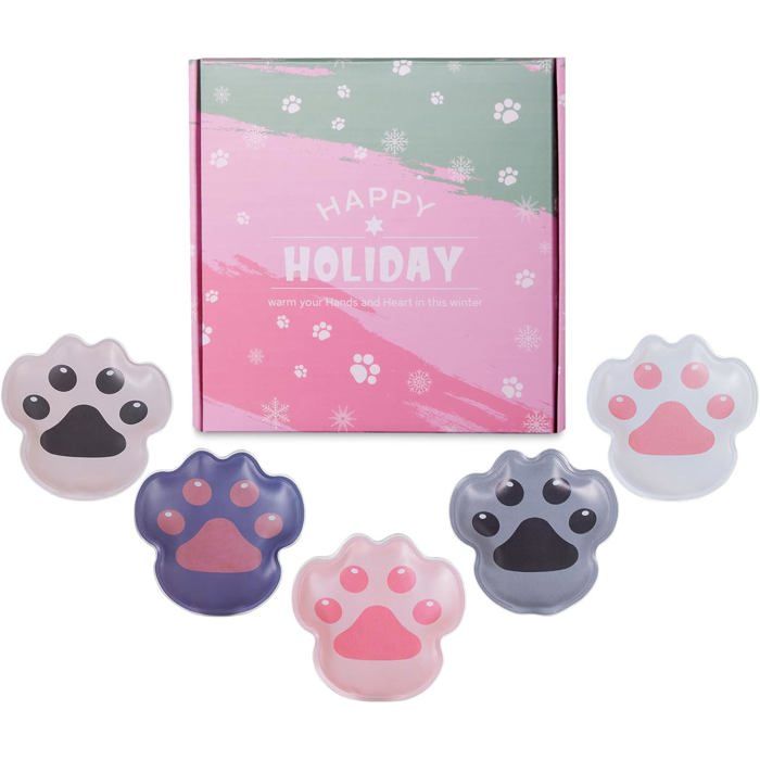 Lot De 6 Chauffe-mains Réutilisables – Motifs Animaux Adorables, Autonomie 50-60 Min, Sans Danger