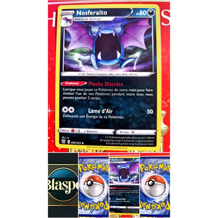 Carte Pokémon Nosferalto 090/163 – Soleil et Lune – Carte Officielle