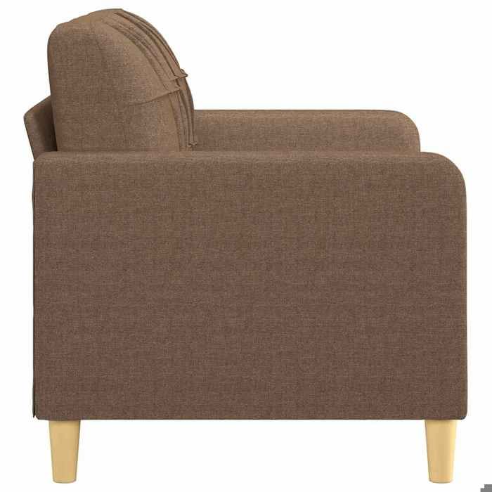 Promotion janvier Canapé à 2 places - MANGO - SOFA DOUBLE - Marron 120 cm - tissu - SS707