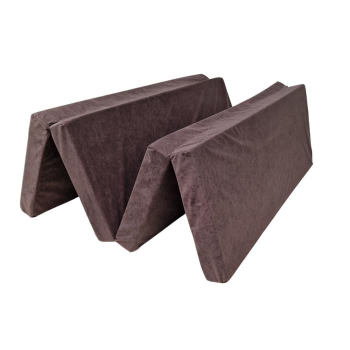 Une chauffeusse pliable 180 x 120 x 8 cm - 1021 Marron Une chauffeusse pliable 180 x 120 x 8 cm - 1021 Marron