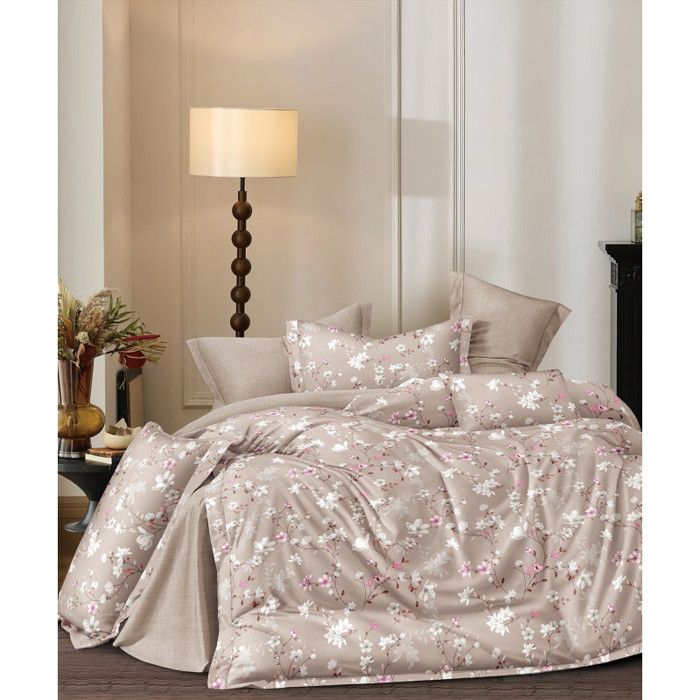 Parure de couette Imprimé double face percale de coton peigné pour lit 140 à 160 - 240x220 - Multicolor Parure de couette Imprimé double face percale de coton peigné pour lit 140 à 160 - 240x220 - Multicolor