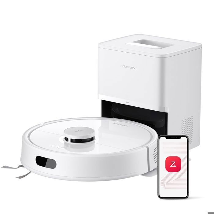 ROBOROCK Q7 L5+ Robot Aspirateur État moyen (80%)-Blanc 8000 Pa -Double Anti-emmêlement -Recharge Auto