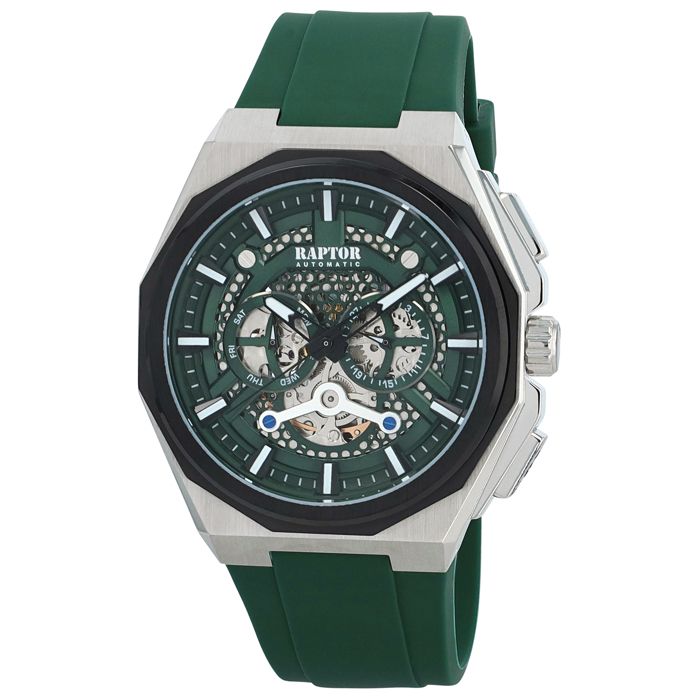 Montre - RAPTOR - RA20409 - Automatique - Boîtier acier inoxydable - Bracelet silicone 26 mm