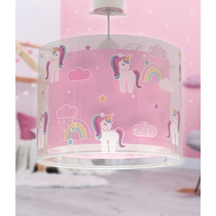 Dalber Lustre et lampe suspension enfant Unicorns Licornes enfants