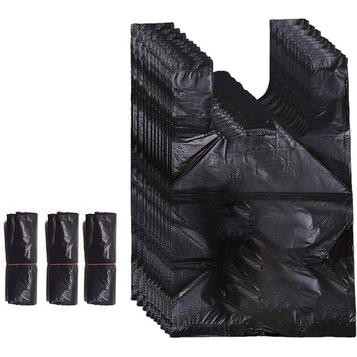 Sacs poubelle hygiéniques - EVERWOL - Lot de 300 sacs - Dimensions 17 8 x 25 4 cm - Noir - Jetable - Étanche