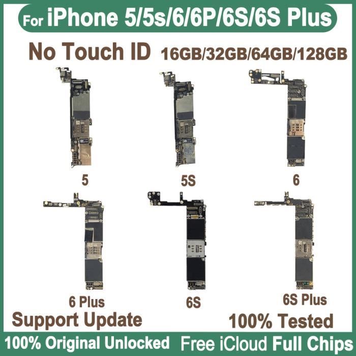 Carte-mère (Motherboard) IPhone 5s POUR PIÈCES DÉTACHÉES - Ne Fonctionne Pas / Ne Démarre Pas - Couleur Blanc