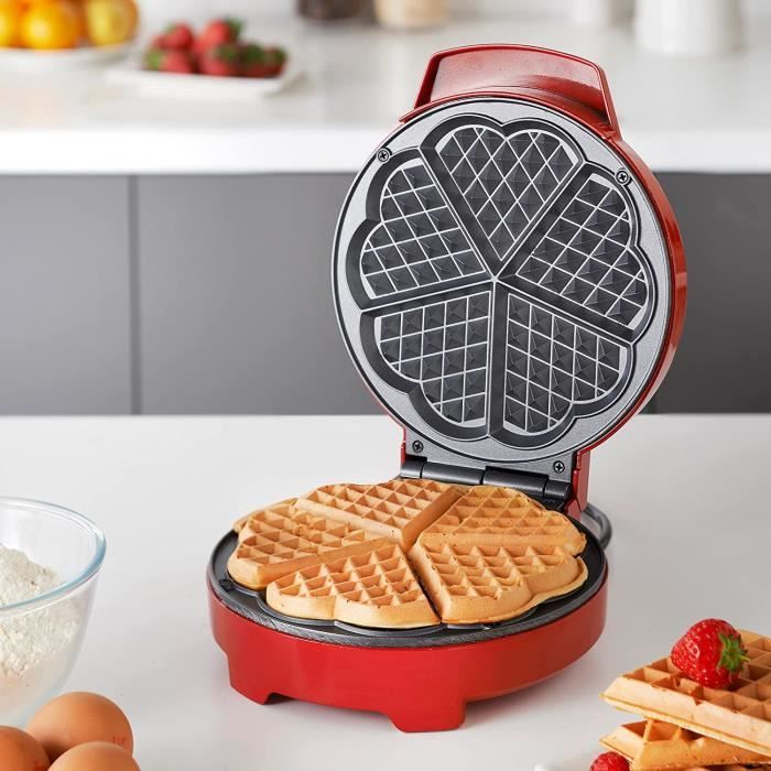 TRISTAR - Gaufrier forme de coeur 1200w - WF-2118 - Vente petit TRISTAR - Gaufrier forme de coeur 1200w - WF-2118 - Vente petit