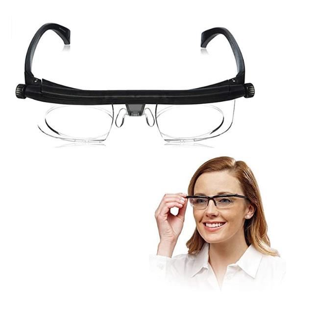 Mise au Point réglable Lunettes de Lecture Lunettes loupe -6Dto + 3D dioptries Correction de l'objectif Variable Lunettes de Lecture