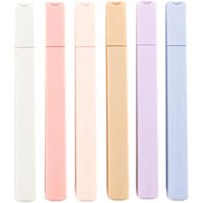 12 Surligneurs Pastel - Couleurs Douces, Pointe Biseautée - Pour école, Bureau, Journal - Lot économique