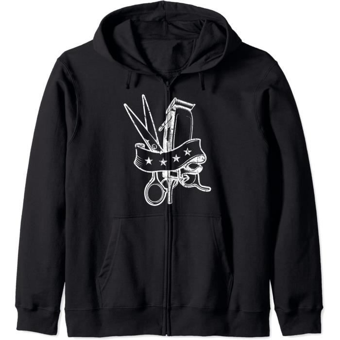 Sweat à Capuche Blague Coiffeur 'Quoi ? Feur.' - Cadeau Drôle Pour Coiffeuse/Coiffeur - Humour Nul Et Décontracté - 5