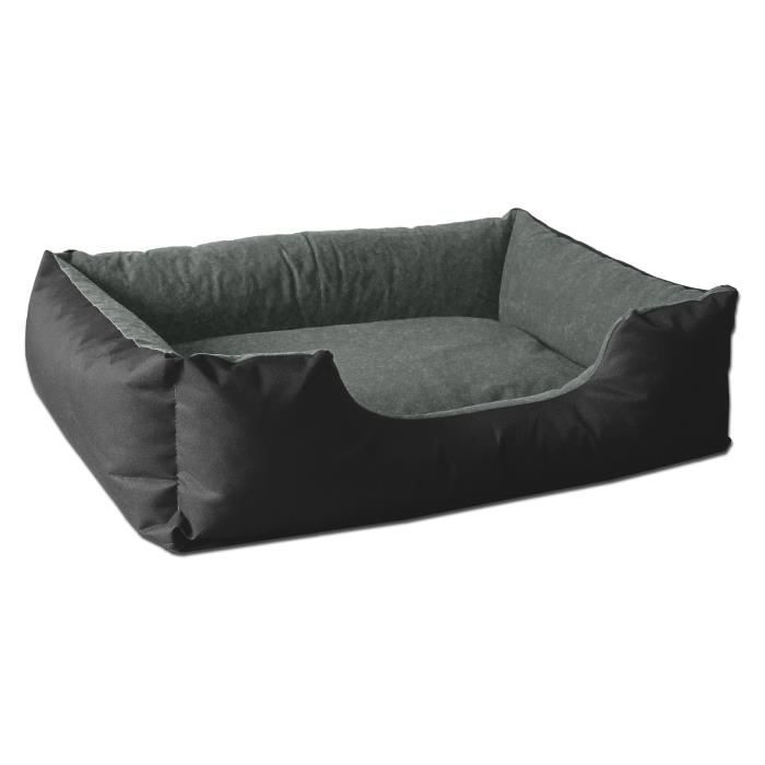Meilleurs prix pour Lit pour chien - BedDog® - LUPI - 70x55 cm - THE-ROCK (noir/gris) - Rectangulaire