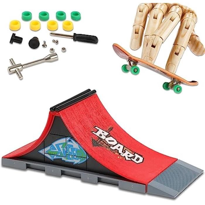 Finger Skateboard Rampe Set, Mini Finger Skate Park Kit, Rampes de