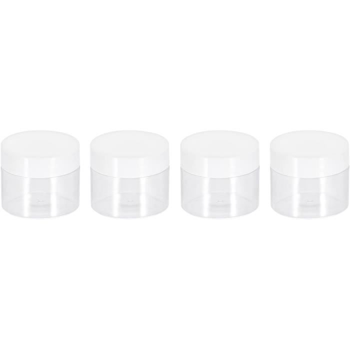 Danmu Art 6 jolis bocaux en verre transparent vides et solides de 4,7 x