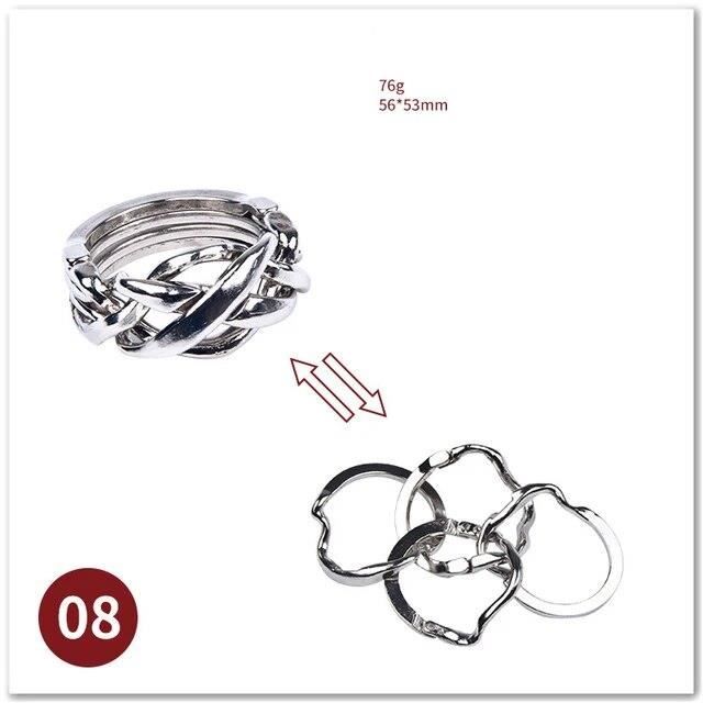 Steemjoey 8 Pièces Casse Tete Metallique, Métal Brain Teaser Puzzle, Jeux Casse Tête Metal IQ Test Disentanglement Puzzles Jeu Educatif Logic Jeu Magic Toy Cadeau Pour Adultes Et Enfants Steemjoey 8 Pièces Casse Tete Metallique, Métal Brain Teaser Puzzle, Jeux Casse Tête Metal IQ Test Disentanglement Puzzles Jeu Educatif Logic Jeu Magic Toy Cadeau Pour Adultes Et Enfants