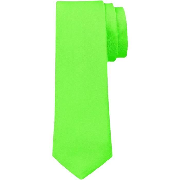 Cravate fluo satinée - Accessoires, deguisement pour la fête à Paris