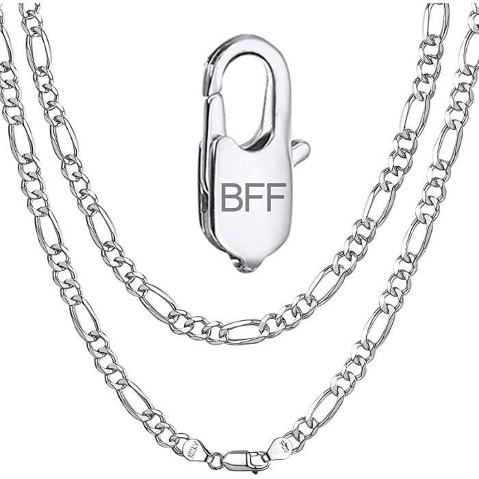 bracelet argent massif pour homme en maille gourmette 6mm epaisse avec boite eBa