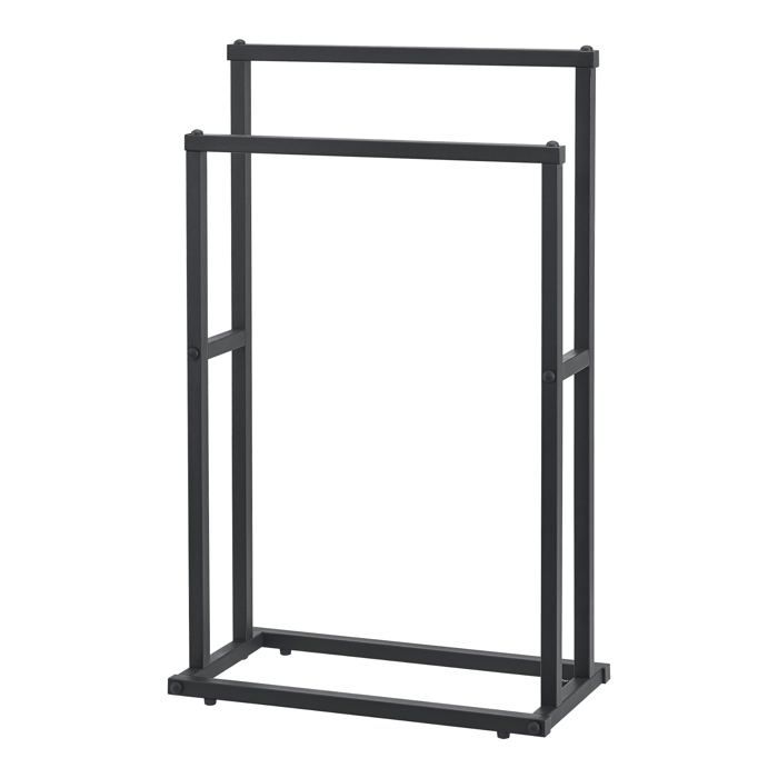 Porte-serviettes à 2 barres en acier 78 x 48 x 24 cm 03_0008191
