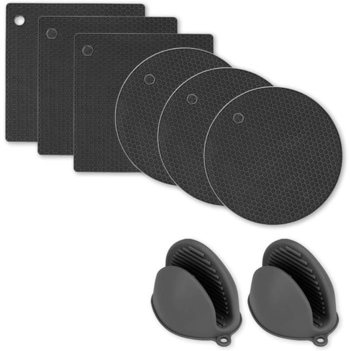 Lot De 4 Dessous De Plat Pliants En Silicone Pour Plan De Travail