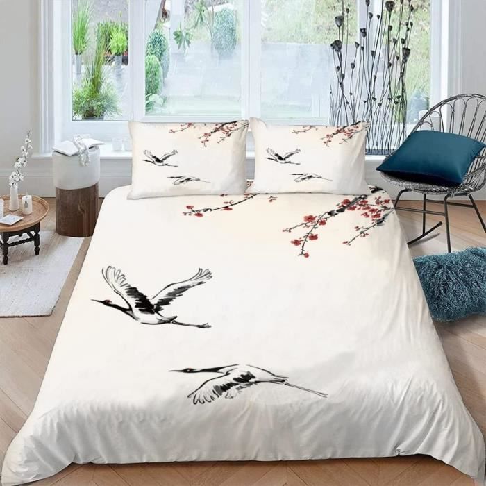 Housse De Couette 240X260 Manga Japonais Parure De Lit 2 Personnes