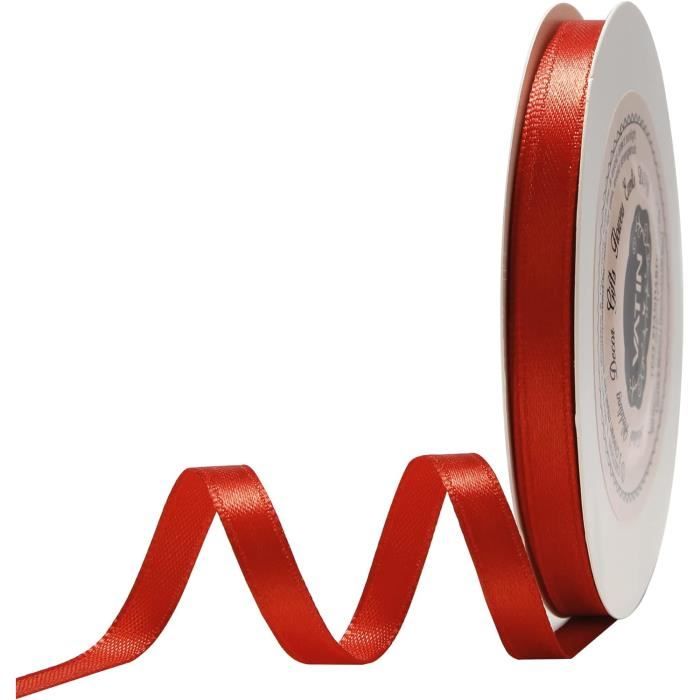 Ruban Satin Double Face 25mm X 25m - Argenté - Pour Mariage, Décoration, Emballage Cadeaux - 100% Polyester