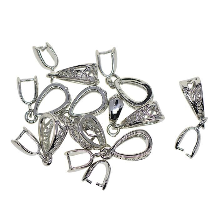 6 extrémités-Ø 9 mm-bronze bracelet fabrication Mousqueton