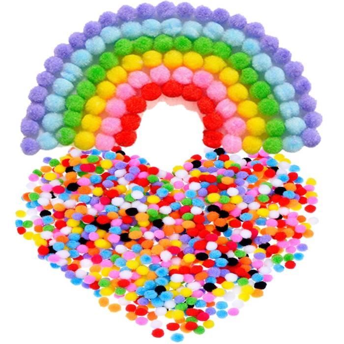 Pompoms Vert 4cm TOAOB Lot De 50 | Avec 100 Yeux Mobiles | Loisirs Créatifs DIY