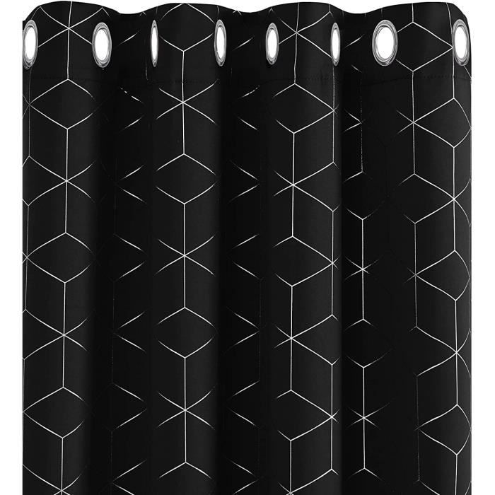 Rideau Occultant Thermique Velours Frappé Doublé Polaire À Œillets Rideau Occultant Thermique Velours Frappé Doublé Polaire À Œillets