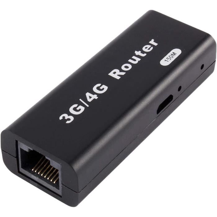 Modem WiFi 3G - 4G Routeur de Carte réseau USB RJ45 150Mbps Hotspot ...