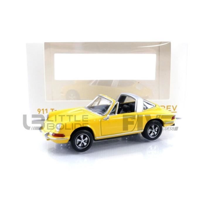 Voiture Miniature de Collection - NOREV 1/43 - PORSCHE 911 Targa - 1969 - Yellow - 750042