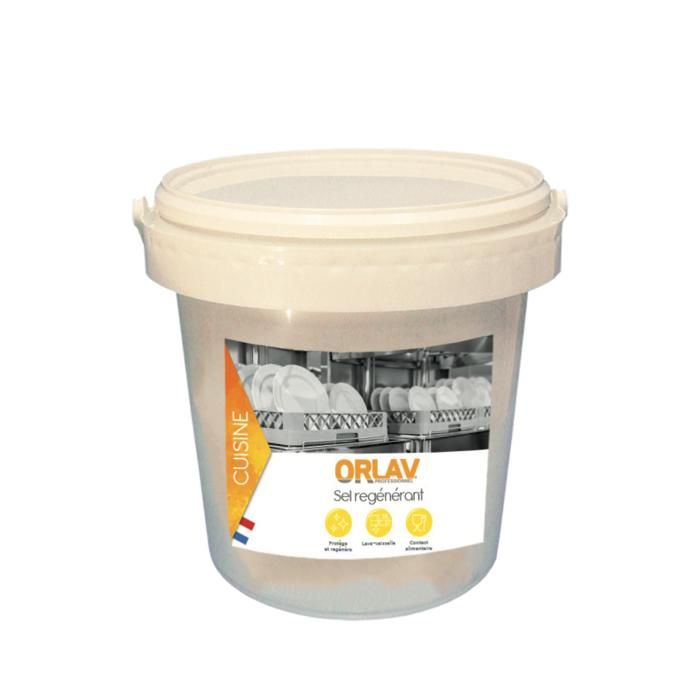 Sel régénérant machine - ORLAV - seau 5 kg -