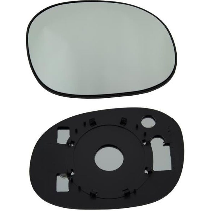 Verre De Rétroviseur Gauche Chauffant Pour Citroën C2 C3 Peugeot 206 1007 - Compatible 2003-2009
