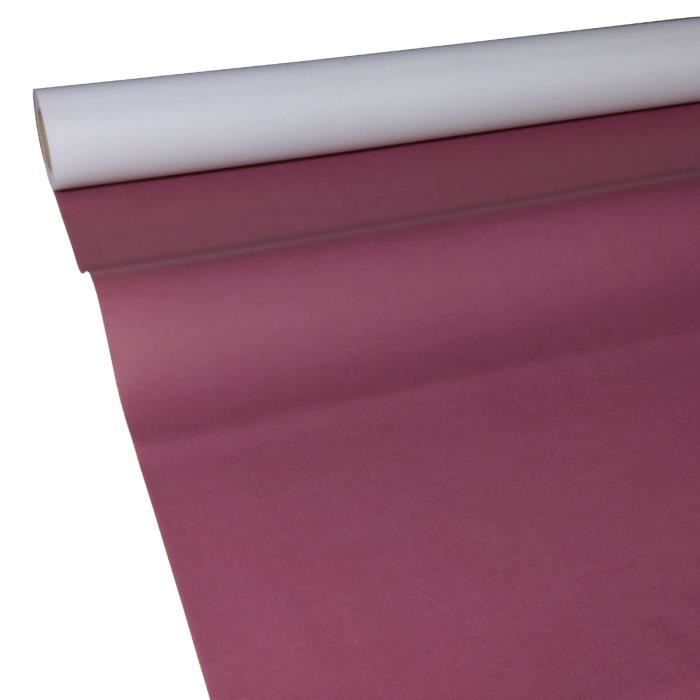 0,55 €//m² 50 m x 0,75 m Bordeaux-Rouge JUNOPAX cadeau papier résistant aux intempéries nassfest