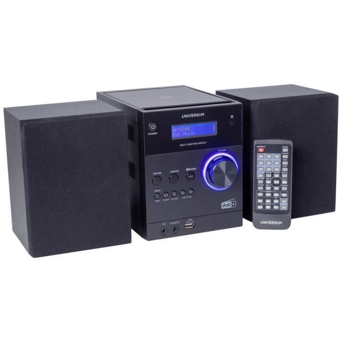 Chaîne stéréo - UNIVERSUM - MS 300-21 - AUX Bluetooth CD DAB+ FM USB - fonction de charge de la batterie