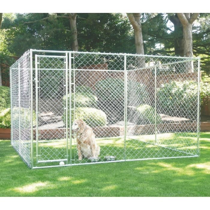 Pawhut - Chenil extérieur pour chien - cage chien - enclos chien