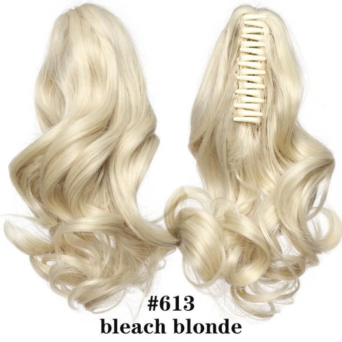 Extension Capillaire Synthétique Queue De Cheval - Blond Doré/or - Ondulée - Avec Peignes - Longue - Neuf Sans étiquettes