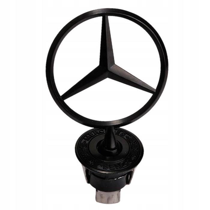 juxinchang - 1×Bonnet Capot Emblème Noir Logo Spring pour Mercedes Benz W124 W202 W203 W208 W210 W220